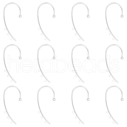 Unicraftale 12Pcs Brass Ear Cuff Findings FIND-UN0002-16P-1