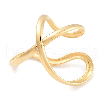 304 Stainless Steel Open Cuff Rings RJEW-K273-08G-1