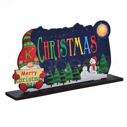 Wood Tabletop Display Decorations WOOD-N005-72-1
