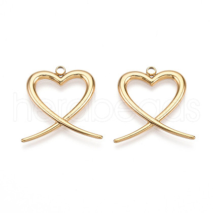 304 Stainless Steel Pendants STAS-N109-52G-1