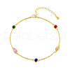 Golden 925 Sterling Silver Oval Link Bracelet CJ1255-3-1