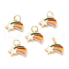 Real 18K Gold Plated Brass Charms KK-L206-003A-G-1