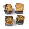 4Pcs 4 Styles Natural Tiger Eye Display Decorations G-F786-03A-06-1