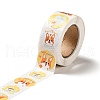 Round Dot Cute Dog Paper Cartoon Stickers Roll X-DIY-D078-08C-3