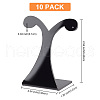 Acrylic Slant Back Single Earring Display Stands EDIS-WH0030-33A-2