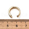 Brass Clear Cubic Zirconia Cuff Earrings EJEW-Q025-03A-G-3