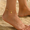Brass and Iron Dolphin Charm Anklets for Women Daily and Vacation Wear MA0830-1
