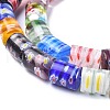 Column Handmade Millefiori Glass Beads LK-R004-12-3