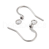 Tarnish Resistant 316 Surgical Stainless Steel Earring Hooks X-STAS-P220-13P-2