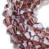 Transparent Electroplate Glass Beads Strands EGLA-A039-T4mm-A05-3