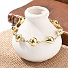 304 Stainless Steel Link Chain Bracelets for Women BJEW-U021-08G-02-1
