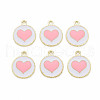 Alloy Enamel Pendants PALLOY-S181-039B-NR-1