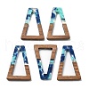 Resin and Walnut Pendants FIND-R051-03D-1