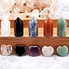  10PCs 10 Style Natural Stone Beads G-NB0003-61-4
