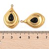 Natural Black Onyx(Dyed & Heated) Pendants STAS-P380-25G-03-3