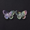 UV Plating Acrylic Rainbow Iridescent Pendants OACR-C003-07-4