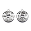 Tibetan Style Alloy Pendants TIBEP-T010-02AS-1