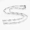 Non-Tarnish 304 Stainless Steel Chain Necklaces X-STAS-P164-35P-1