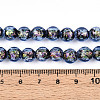Handmade Foil Glass Beads Strands FOIL-N029-05B-4