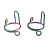 Plating(IP) 304 Stainless Steel Arch Adjustable Ring for Unisex RJEW-H230-03RC-1