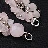 Rose Quartz Bracelets BJEW-JB02290-01-3