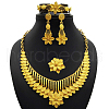 Alloy Pendant Necklaces & Stud Dangle Earrings & Rings & Link Bracelets Sets WGE4917-05-1