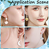 SUNNYCLUE 40Pcs 4 Styles Plastic U Type Clip-on Earring Component STAS-SC0007-60-5