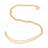 Brass Chains Necklace Making MAK-Q012-05G-2