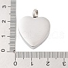 Non-Tarnish 304 Stainless Steel Urn Ashes Pendants BOTT-PW0001-100A-3