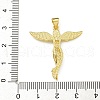 Rack Plating Brass Micro Pave Clear Cubic Zirconia Pendants KK-Z067-12G-3