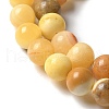 Natural Yellow Jade Beads Strands X-G-F591-17-8MM-7