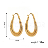 Simple line spring U-shaped Stainless Steel Hoop Earrings YE9304-5