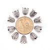 Tibetan Style Alloy Caps X-TIBEB-00864-AS-NR-2