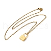 304 Stainless Steel Rolo Chain Pendant Necklaces NJEW-S444-01G-03-4