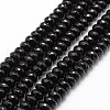 Natural Black Onyx Beads Strands G-P161-23-6x4mm-1
