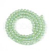 Electroplate Imitation Jade Glass Beads Strands GLAA-T032-J4mm-AB03-2