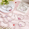  12Pcs 3 Colors Word HOPE Glass Link Bracelets BJEW-NB0001-12-4