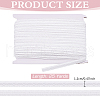 Polyester Braided Ribbons for Curtain Decoration SRIB-WH0011-208A-2