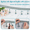 Curtain Plastic Beaded Fringe Trim OCOR-WH0090-69C-4