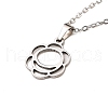 Non-Tarnish Stainless Steel Pendants Necklaces NJEW-K267-01G-P-1