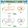 BENECREAT 20Pcs 2 Colors Brass Pendants KK-BC0013-30-2