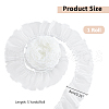 SUPERFINDINGS 5 Yards Polyester Pleated Lace Ribbon OCOR-FH0001-33A-2