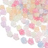 Transparent Crackle Acrylic Beads OACR-B031-21-1