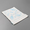 DIY Flower Pattern Drawstring Linen Fabric Bag Embroidery Starter Kit DIY-WH0188-49-2