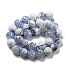 Faceted Natural Fire Crackle Agate Beads Strands X-G-F447-12mm-N07-3