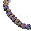 Electroplated Natural Lava Rock Beads Strands G-Q1009-G01-02C-3