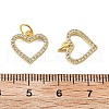 Brass Micro Pave Cubic Zirconia Pendants KK-C092-24F-G-3