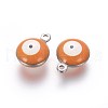 304 Stainless Steel Enamel Charms STAS-O123-C-10P-2