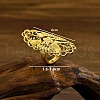 Brass Adjustable Finger Rings for Women YN7007-5