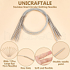 Unicraftale 11Pcs 304 Stainless Steel Circular Knitting Needles STAS-UN0055-49-5